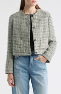 BOSS Tweed Crop Jacket