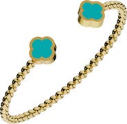 GABI RIELLE Clover Flex Cuff Bracelet