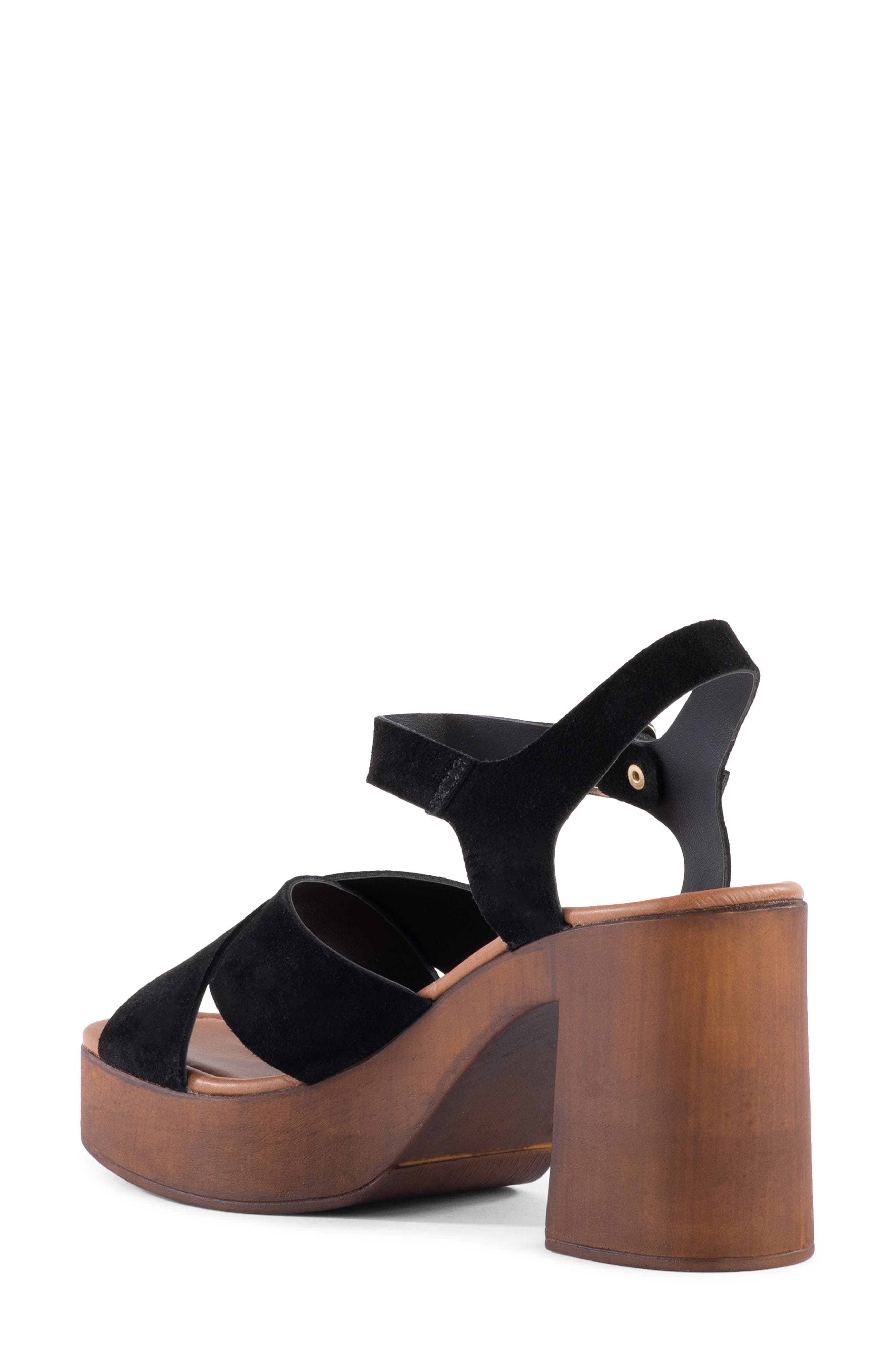 Seychelles Paloma Platform Wedge Sandal, Alternate, color, Black