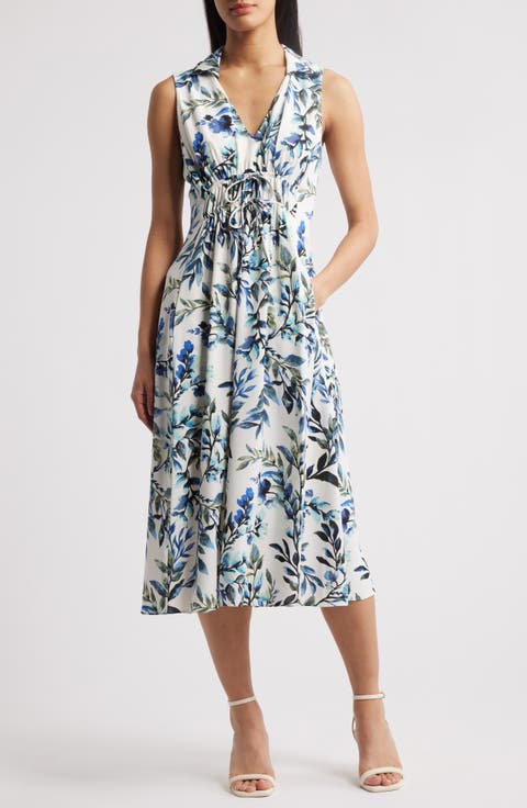 Connected Apparel☆可憐なフローラル柄ジャージーワンピース Women's Dresses | Connected Apparel