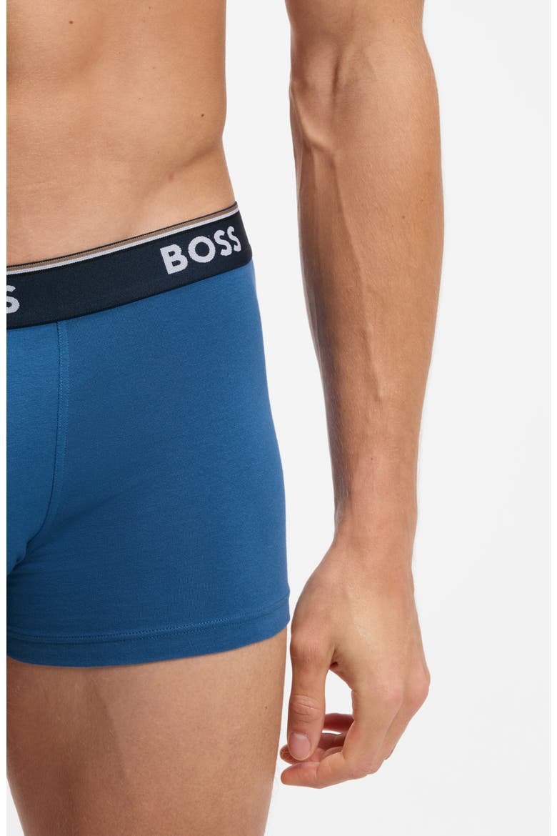 Assorted 3-Pack Power Stretch Cotton Trunks, Alternate, color, OPEN BLUE