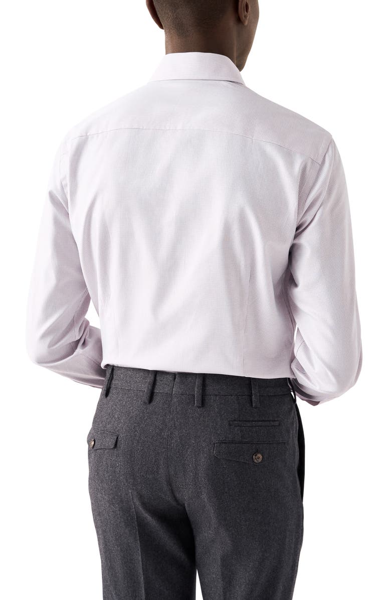 Eton Slim Fit Dobby Dress Shirt, Alternate, color, Orange