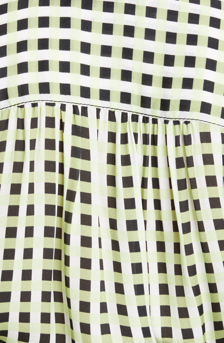 Proenza Schouler White Label Gingham Georgette Blouse, Alternate, color, 