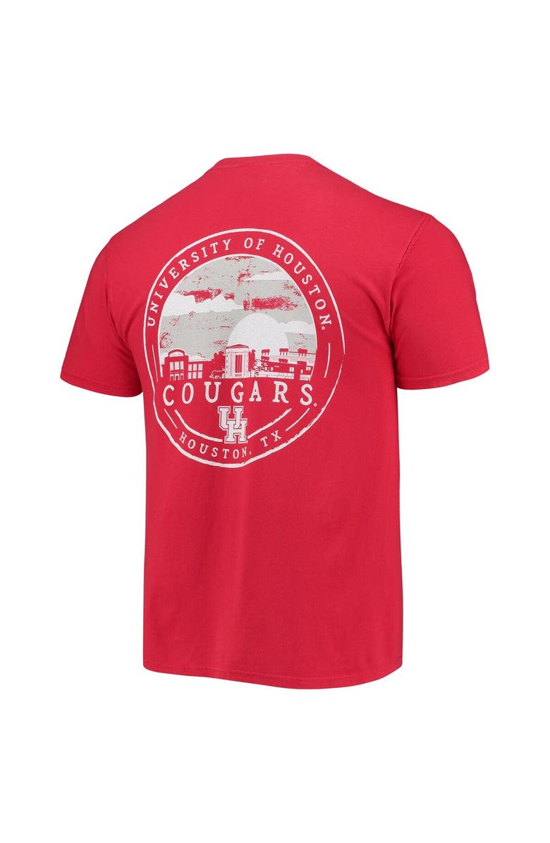 IMAGE ONE Men's Red Houston Cougars Circle Campus Scene T-Shirt, Alternate, color, Red