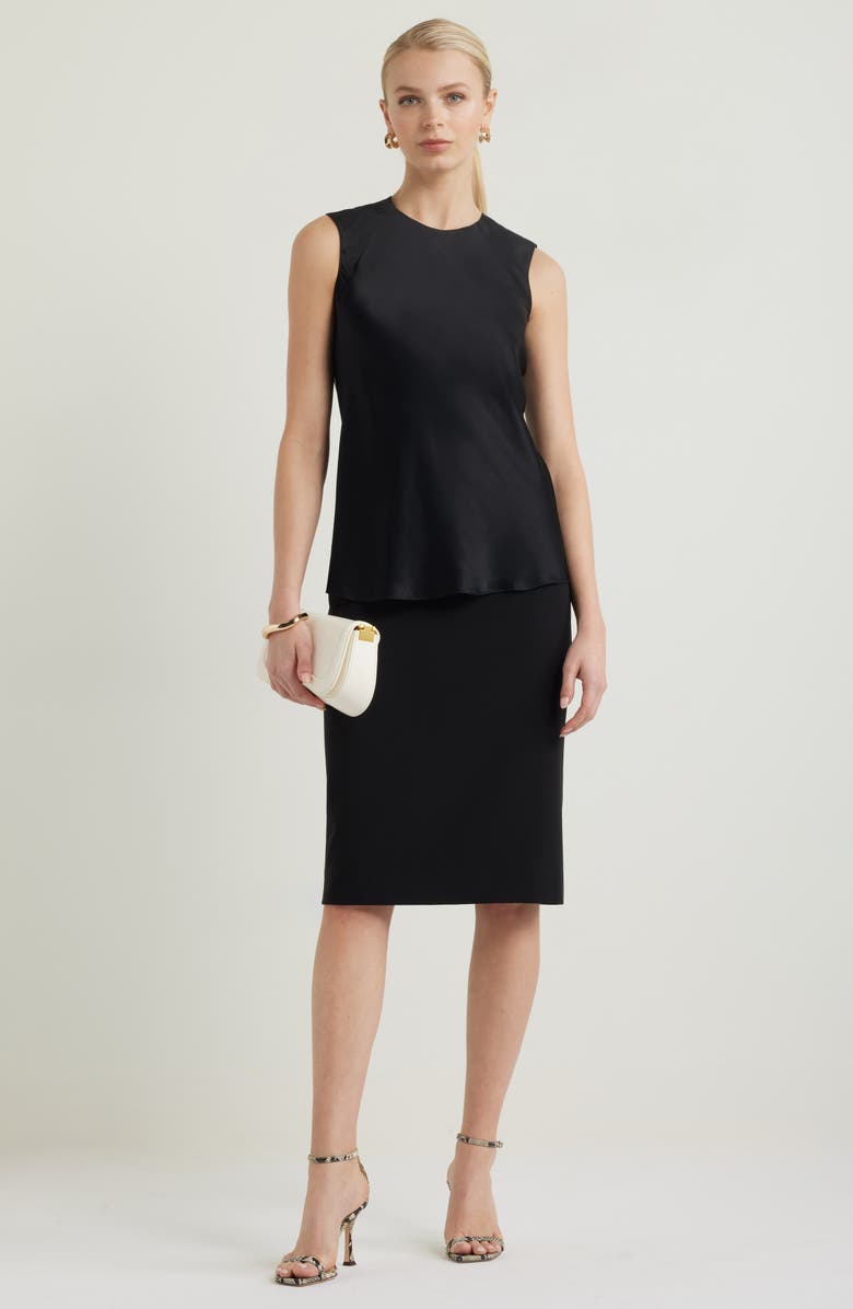 Nordstrom Sleeveless Satin Top, Alternate, color,