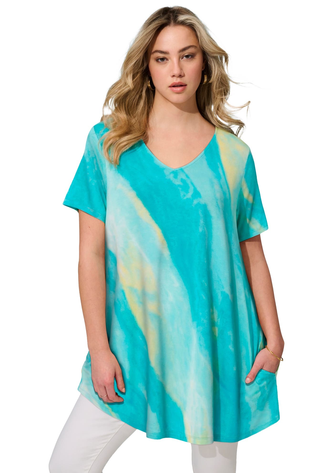 TURQ WAVE TIE DYE