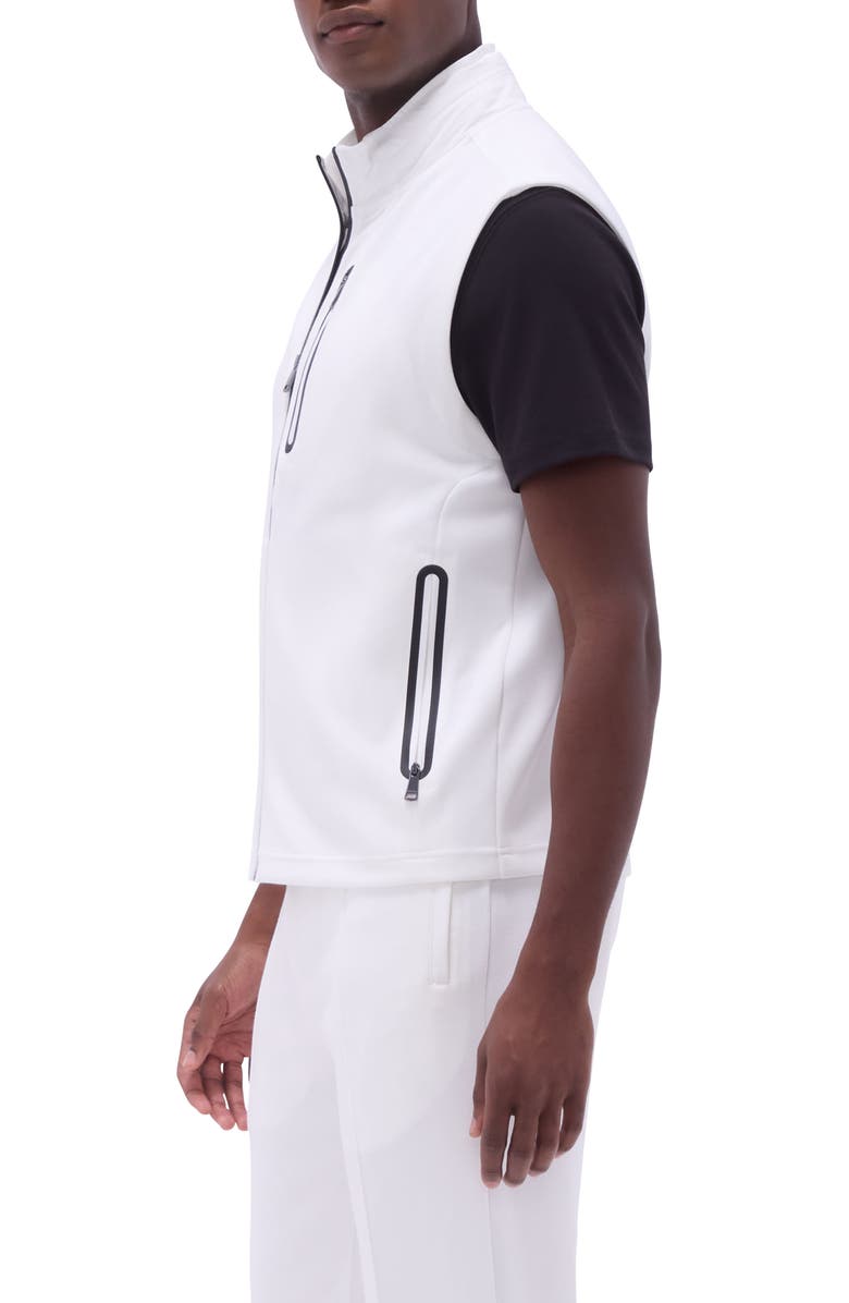 Bugatchi Soft Touch Knit Vest, Alternate, color, Chalk