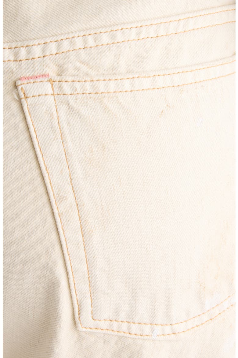 2023 Paint Splatter Loose Fit Jeans, Alternate, color, WHITE