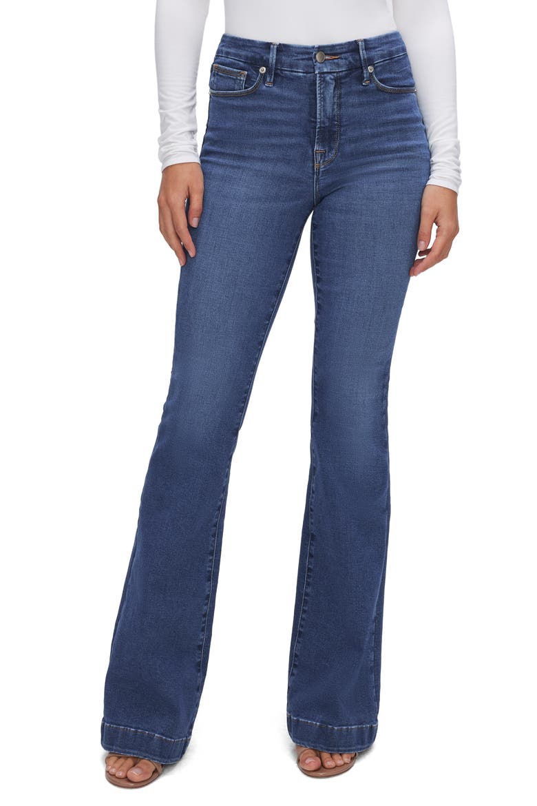 Good Legs Flare Jeans, Main, color, BBLUE305