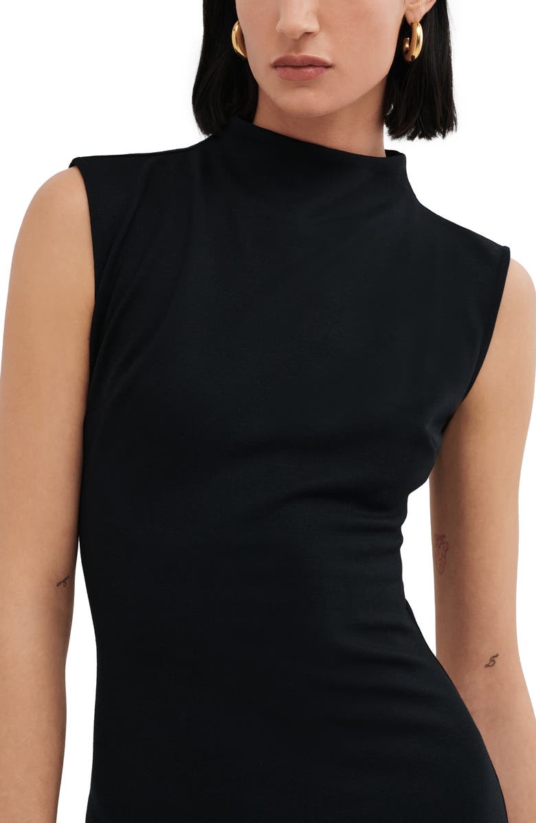 Two Lines by Marcella Copenhagen Sleeveless Gown, Alternate, color, Black