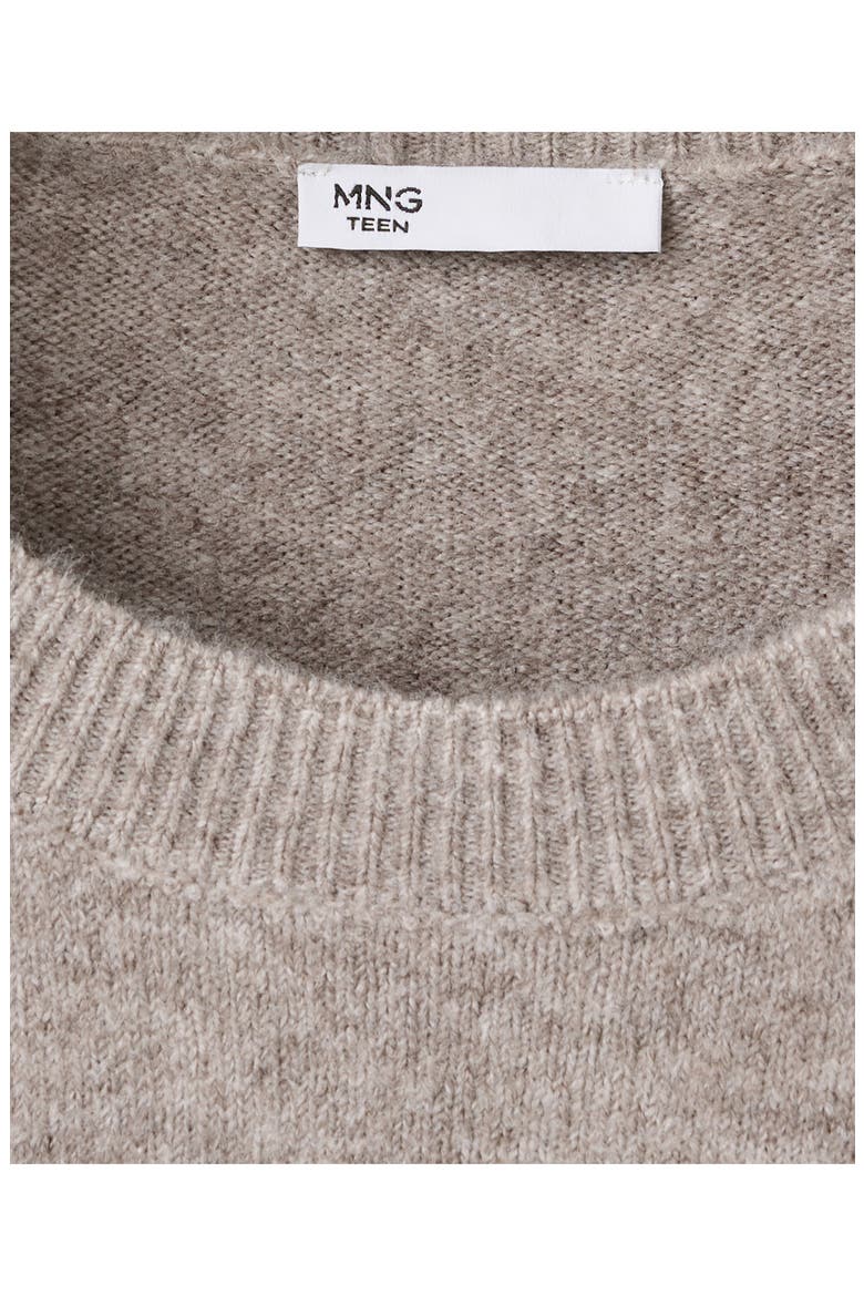 Star Detail Crewneck Sweater, Alternate, color, SAND