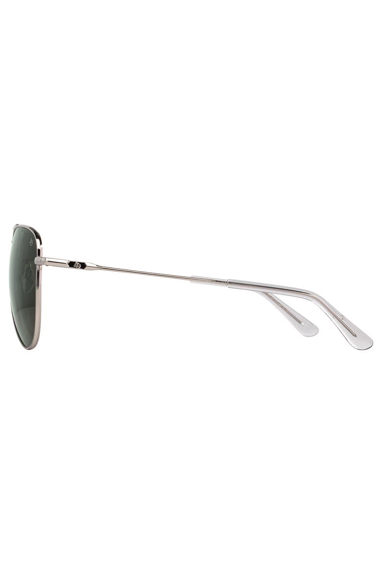 Fletcher 59mm Aviator Nylon Non Polarized, Alternate, color, Silver - GNN