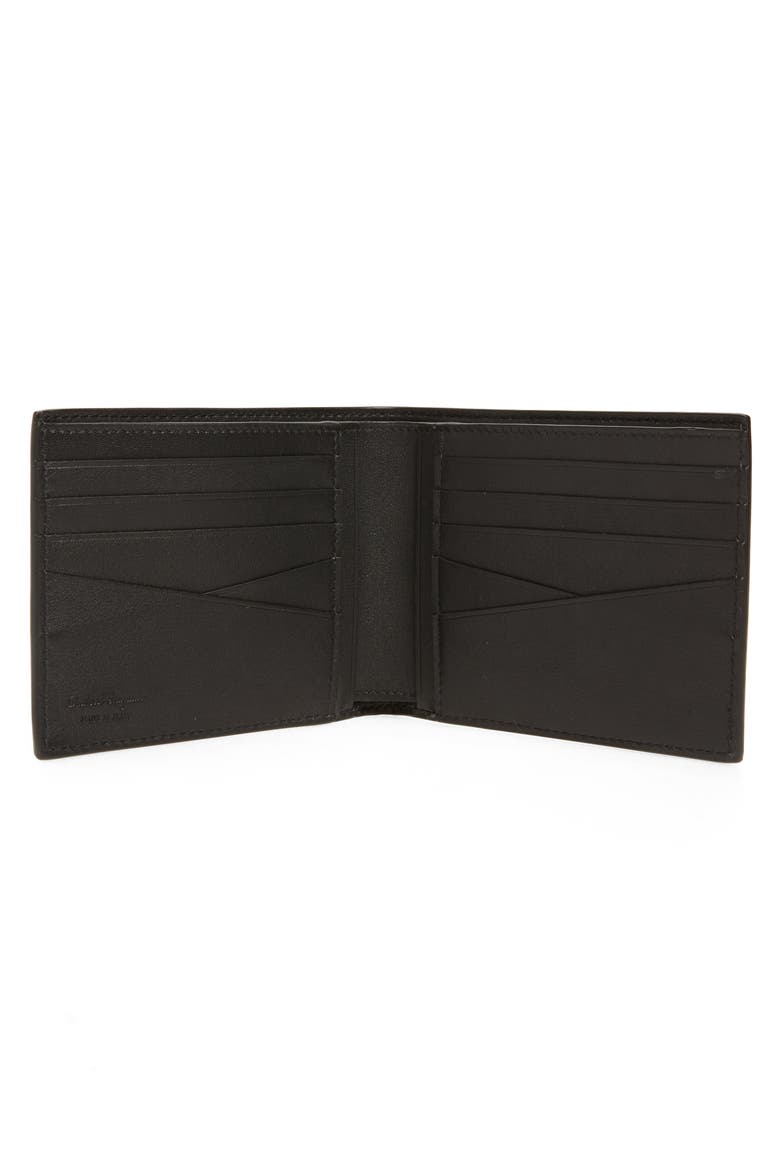 Salvatore Ferragamo Firenze Leather Wallet, Alternate, color, NERO