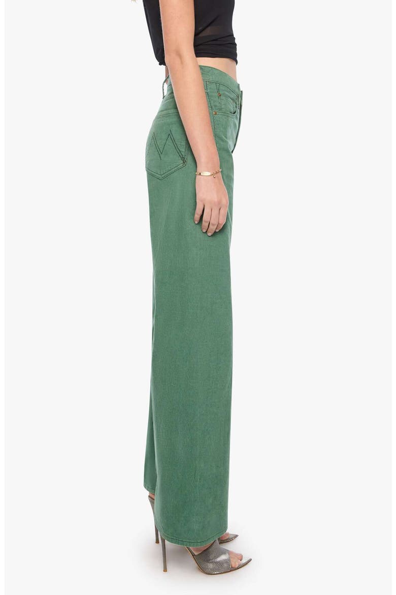 The Lemon Twist Sneak High Waist Wide Leg Jeans, Alternate, color, DARK IVY
