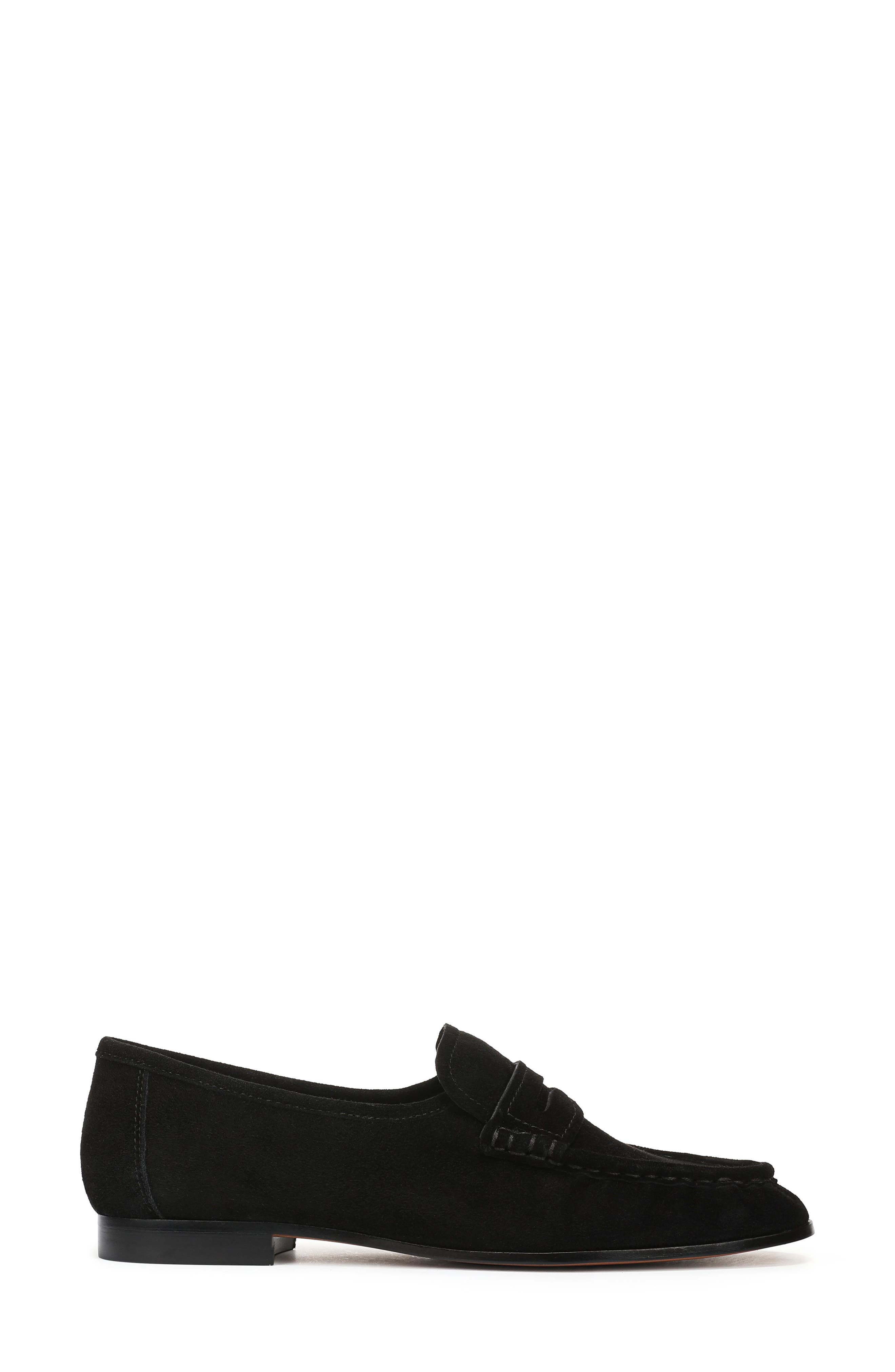 Lizbeth Moc Toe Loafer, Alternate, color, BLACK