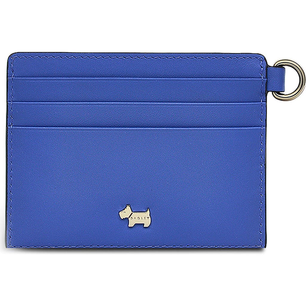 Radley Pockets Small Leather Card Wallet In Blue