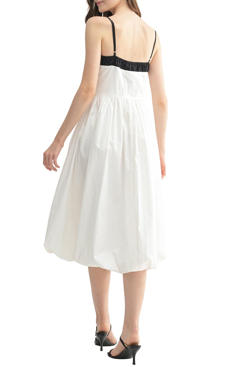 Lush Colorblock Bubble Midi Dress, Alternate, color,