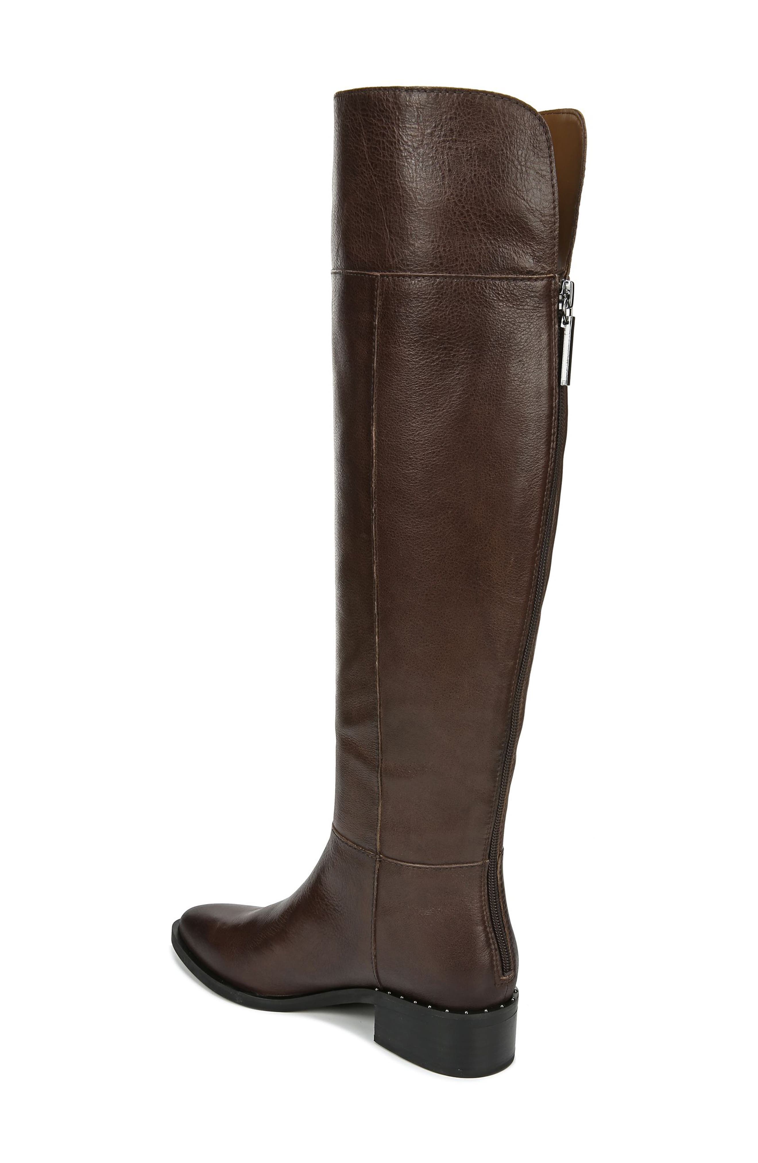 Daya Knee High Boot, Alternate, color, BROWN LEATHER