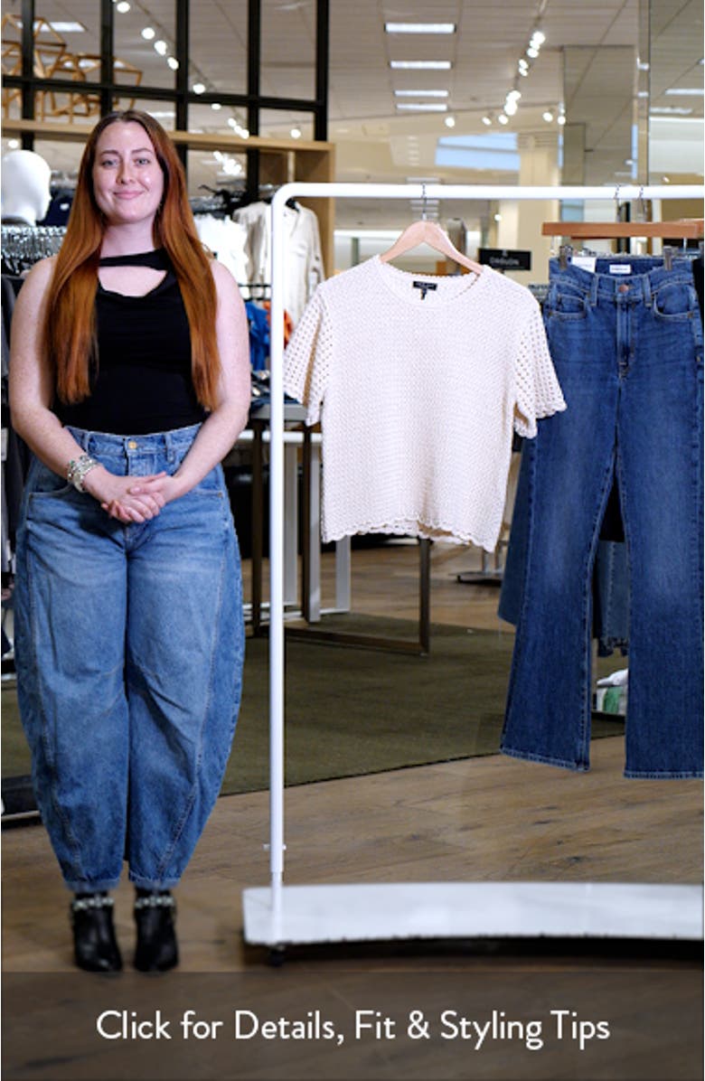 Khloe Open Stitch Cotton & Linen Sweater, sales video thumbnail