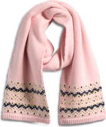 rag & bone Fallon Stud Fair Isle Wool Blend Scarf