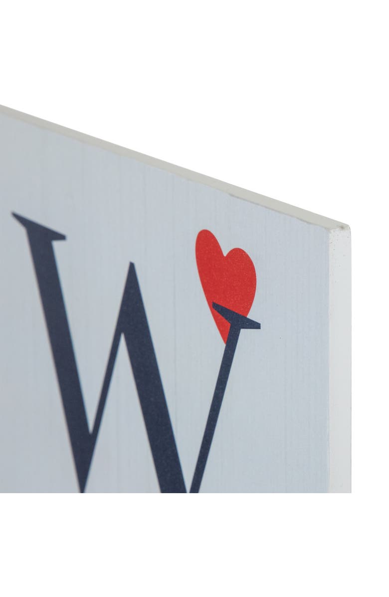 Northlight 38" Welcome Valentine's Day Wooden Porch Board Sign Decoration, Alternate, color, 