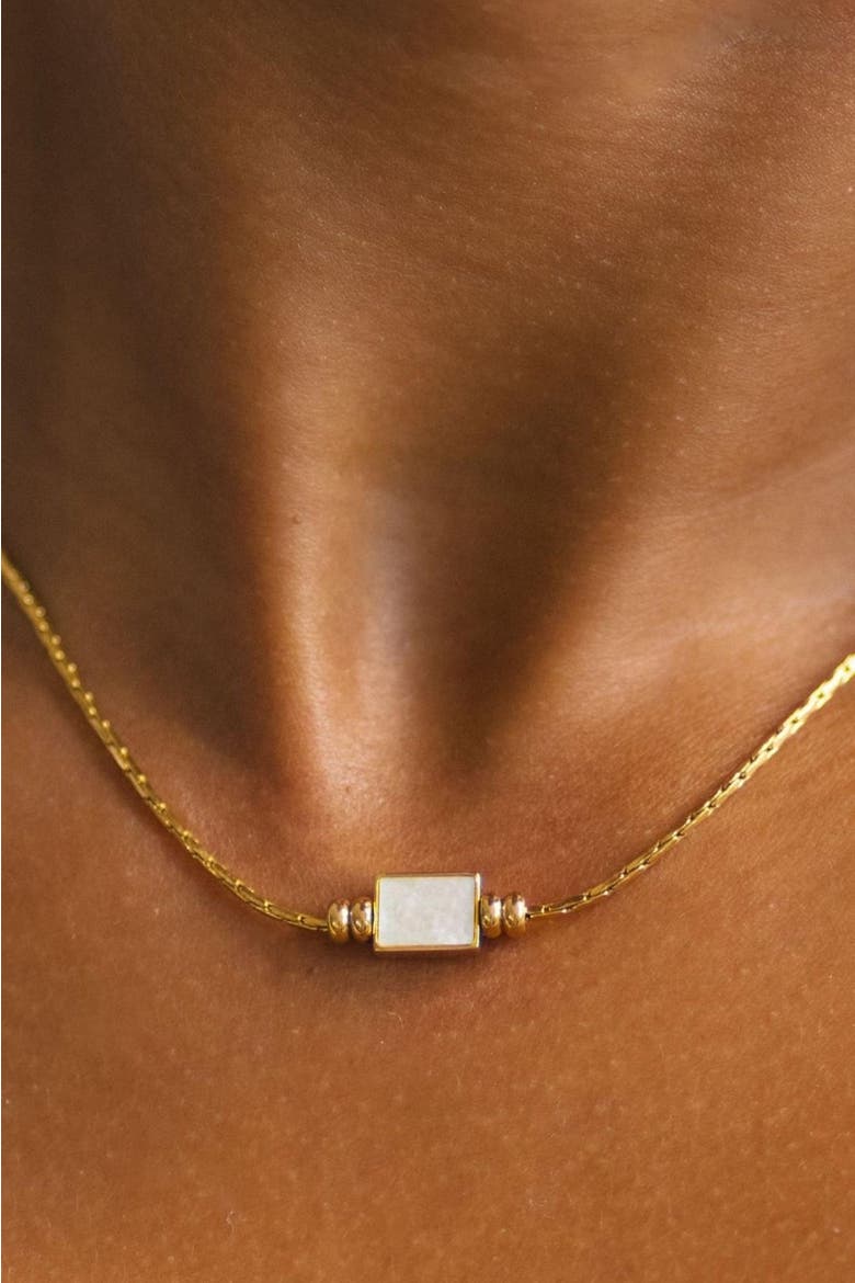 Lune Necklace, Alternate, color, Gold