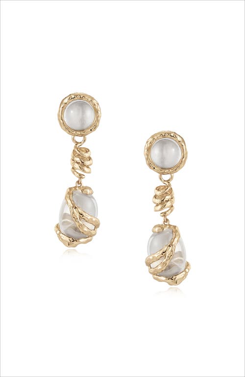 Rc Retro Chic Aeolian Whispers Dangle Earrings In Gold