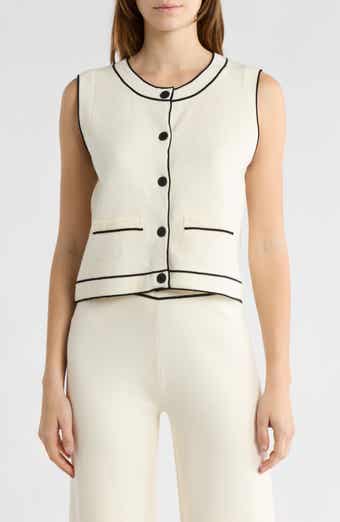 Button-Up Sweater Vest