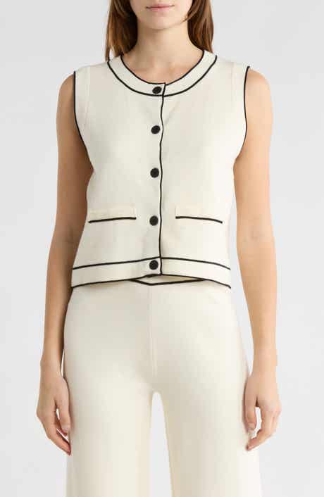 Button-Up Sweater Vest