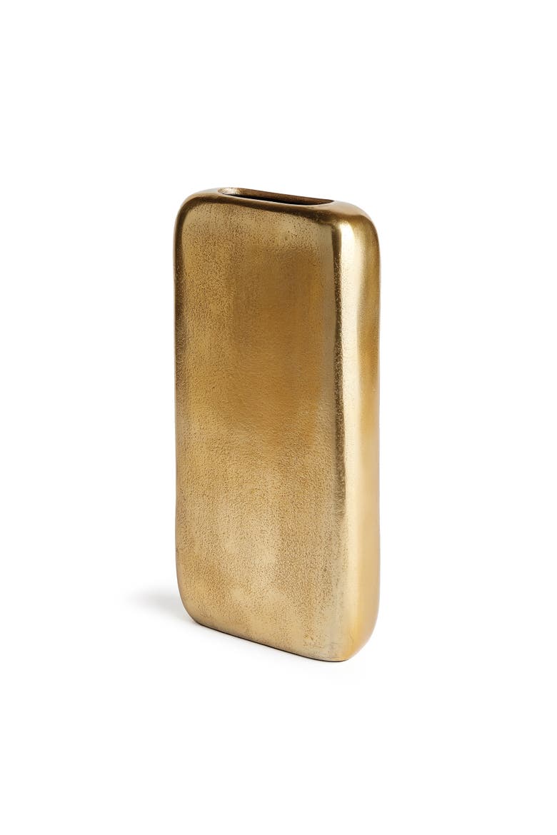 Ravi Rectangular Vase, Main, color, Gold