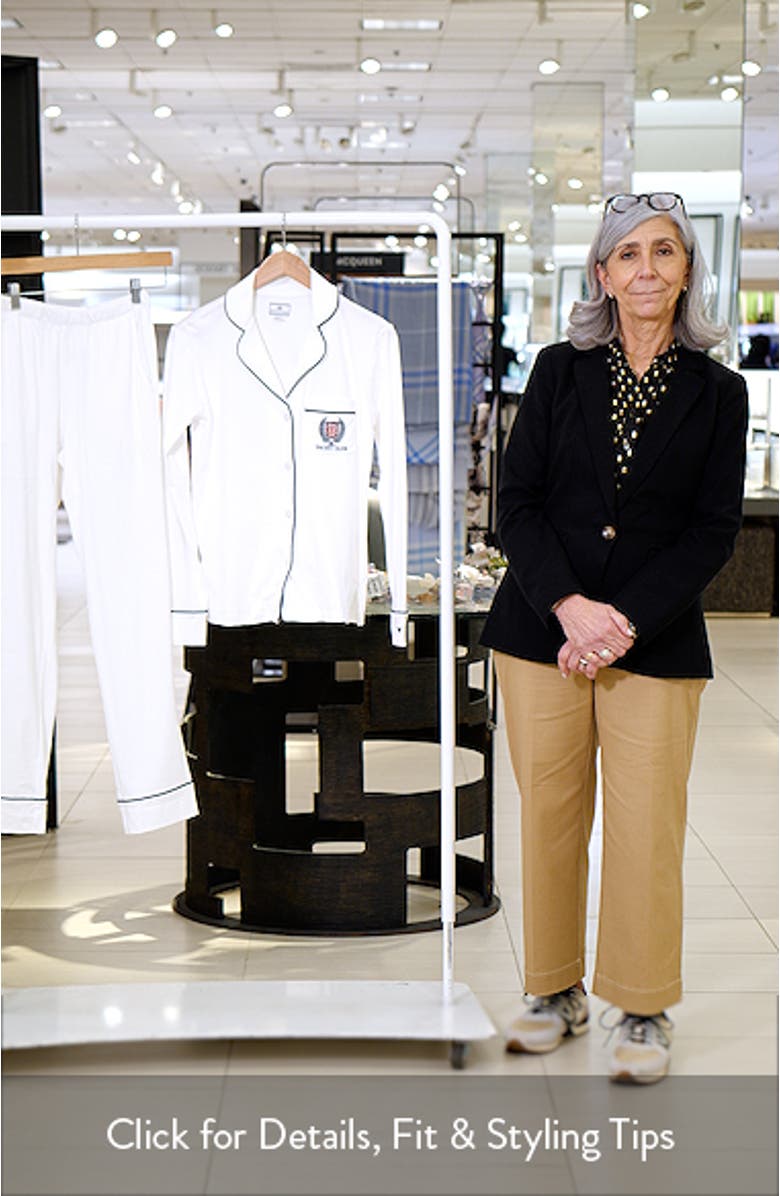 Yacht Club Embroidery Pima Cotton Pajamas, sales video thumbnail