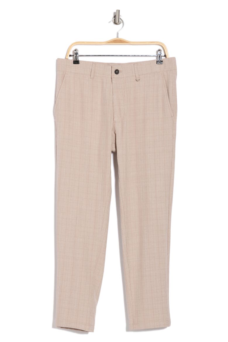 City Pants, Alternate, color, SAND GINGHAM