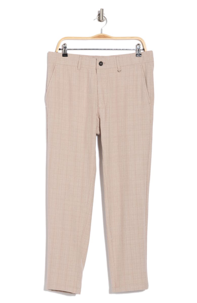 DENIM AND FLOWER City Pants, Alternate, color, Sand Gingham