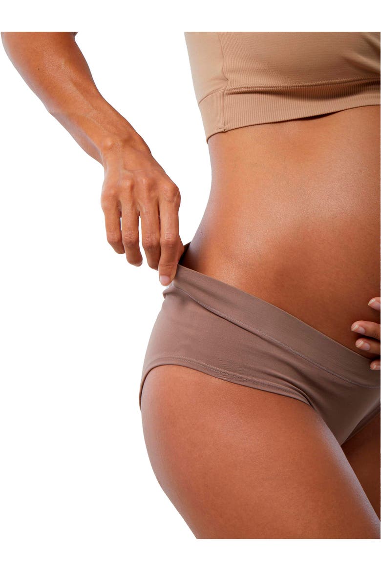 3-Pack Cooling Maternity Briefs, Alternate, color, DEEP TAUPE