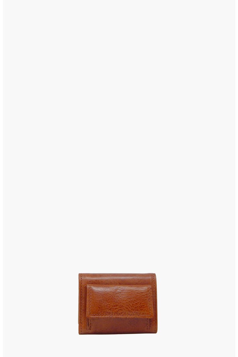 Gentleman Compact Trifold Leather Wallet 539, Alternate, color, Camel Brown