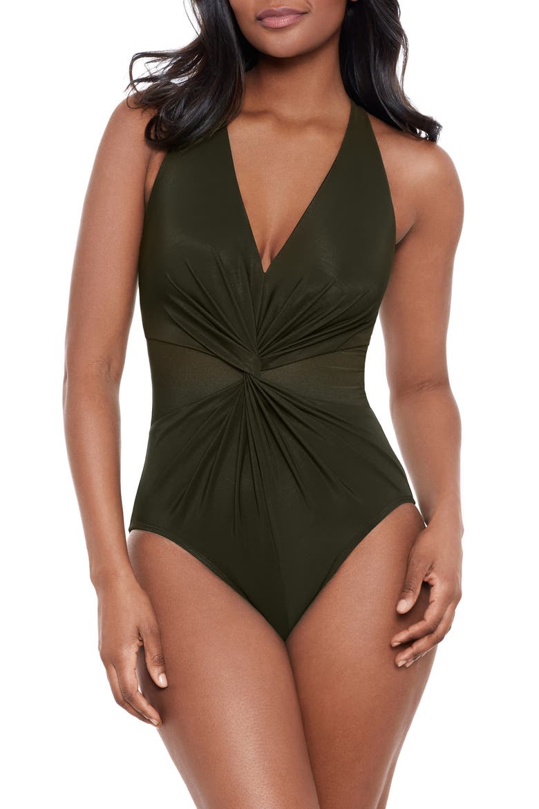 Illusionist Wrapture One-Piece Swimsuit, Main, color, NRI