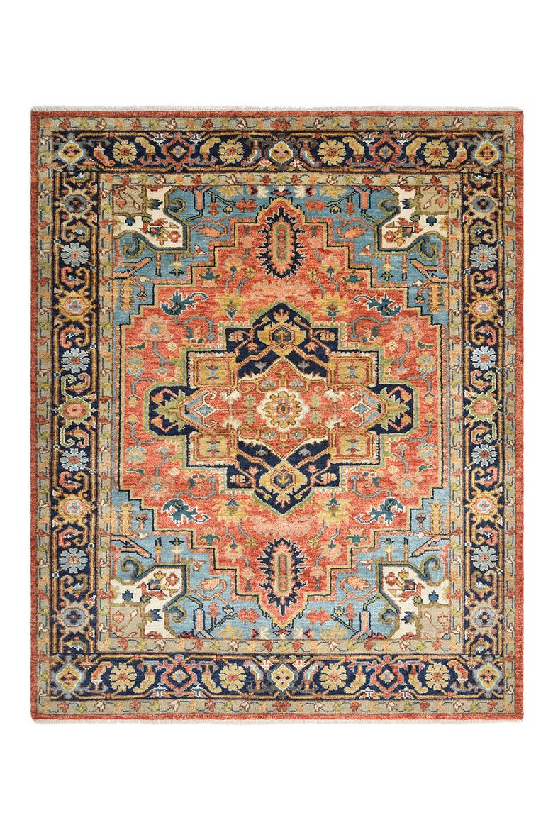 Miranda Handmade Wool Blend Area Rug, Main, color, RUST