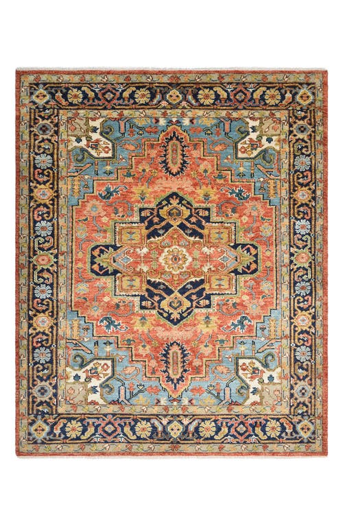 Solo Rugs Miranda Handmade Wool Blend Area Rug in Rust 