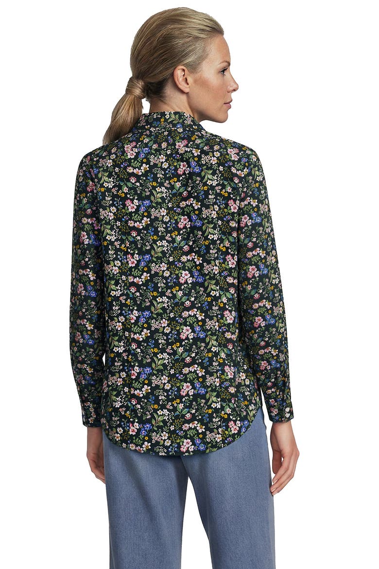 No Iron Button Front Shirt, Alternate, color, Woodland Forest Multi Floral