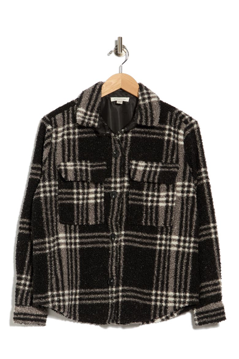 Tory Boxy Crop Plaid Shacket, Alternate, color, NIGHT SKIES