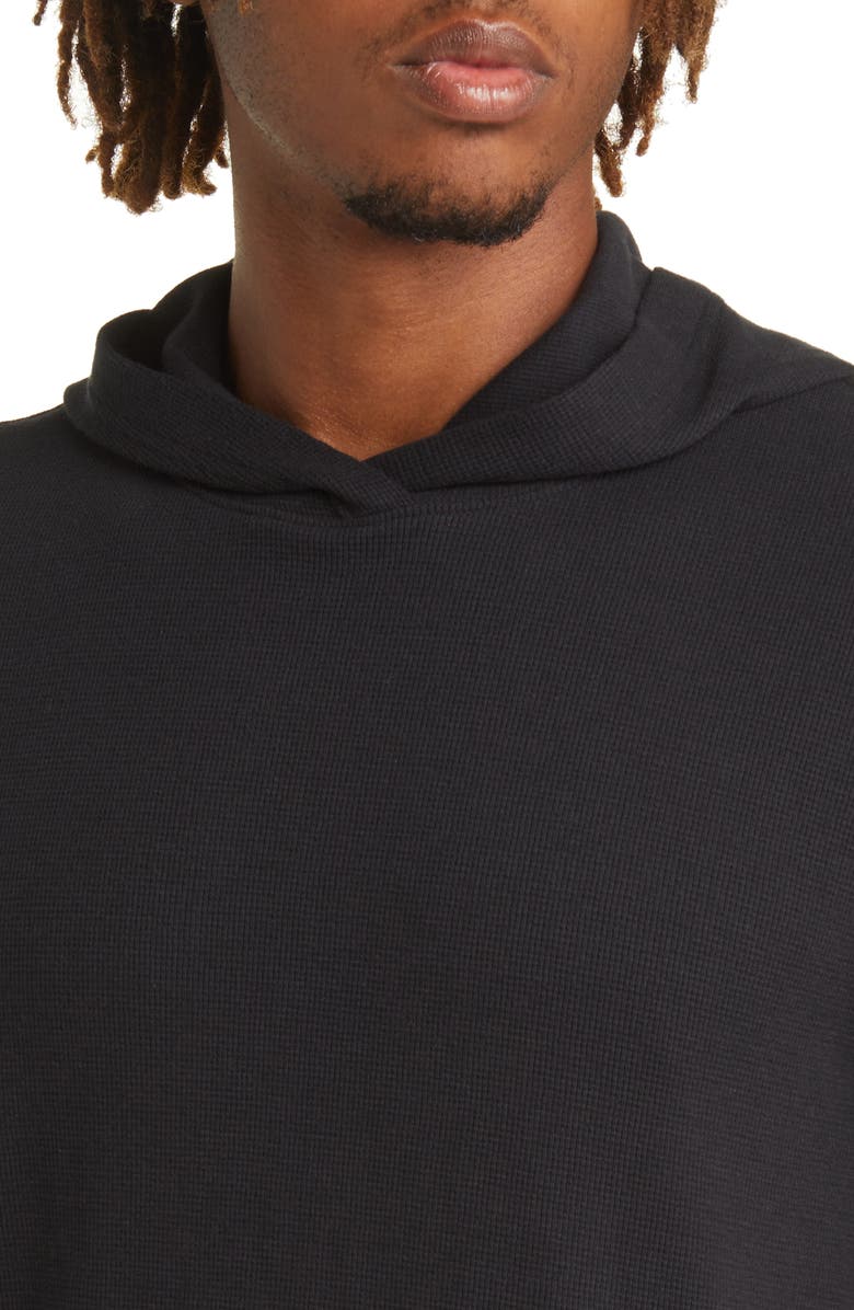 Zella Fireside Waffle Knit Hoodie, Alternate, color, 