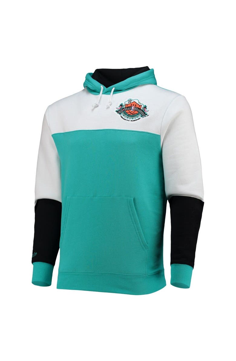 Mitchell & Ness Men's Mitchell & Ness Teal NBA Hardwood Classics 1996 All-Star Game Colorblock Fusion Pullover Hoodie, Alternate, color, Teal