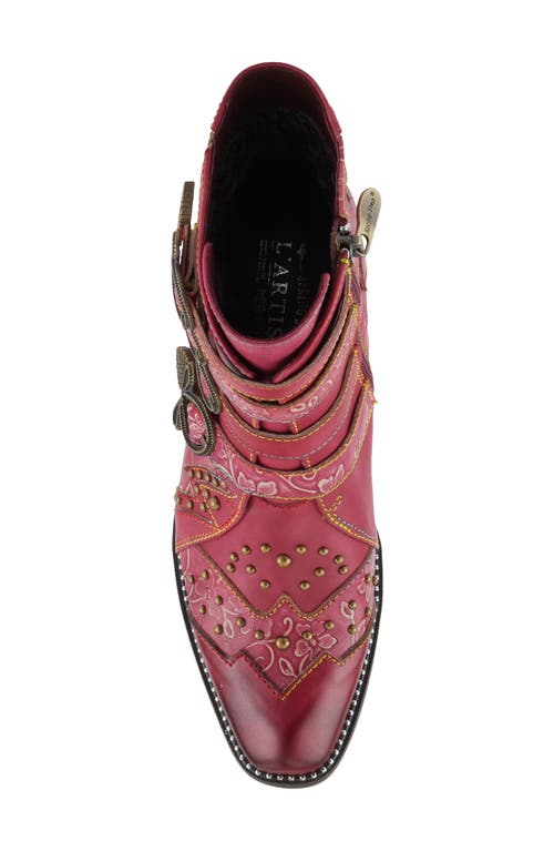 L'artiste By Spring Step Rodeha Bootie In Burgundy