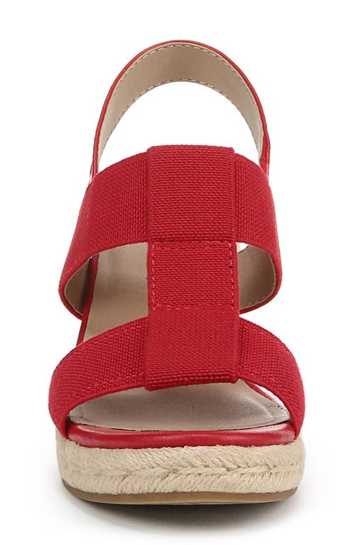 Shop Lifestride Tallulah Espadrille Slingback Platform Wedge Sandal In Red
