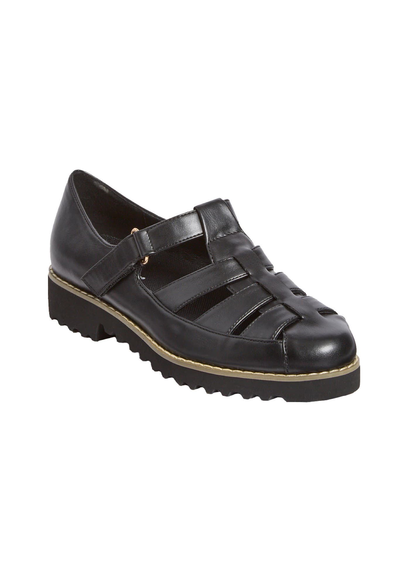Comfortview The Alva Fisherman Flat, Main, color, Black