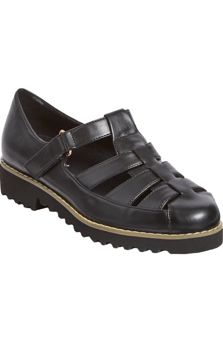 Comfortview The Alva Fisherman Flat, Main, color, Black