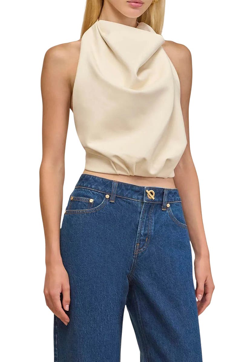 Cult Gaia Adrienne Halter Top, Main, color, Seashell