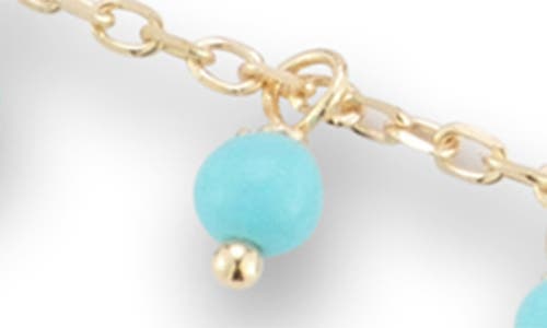 Ember Fine Jewelry Turquoise Anklet In Gold