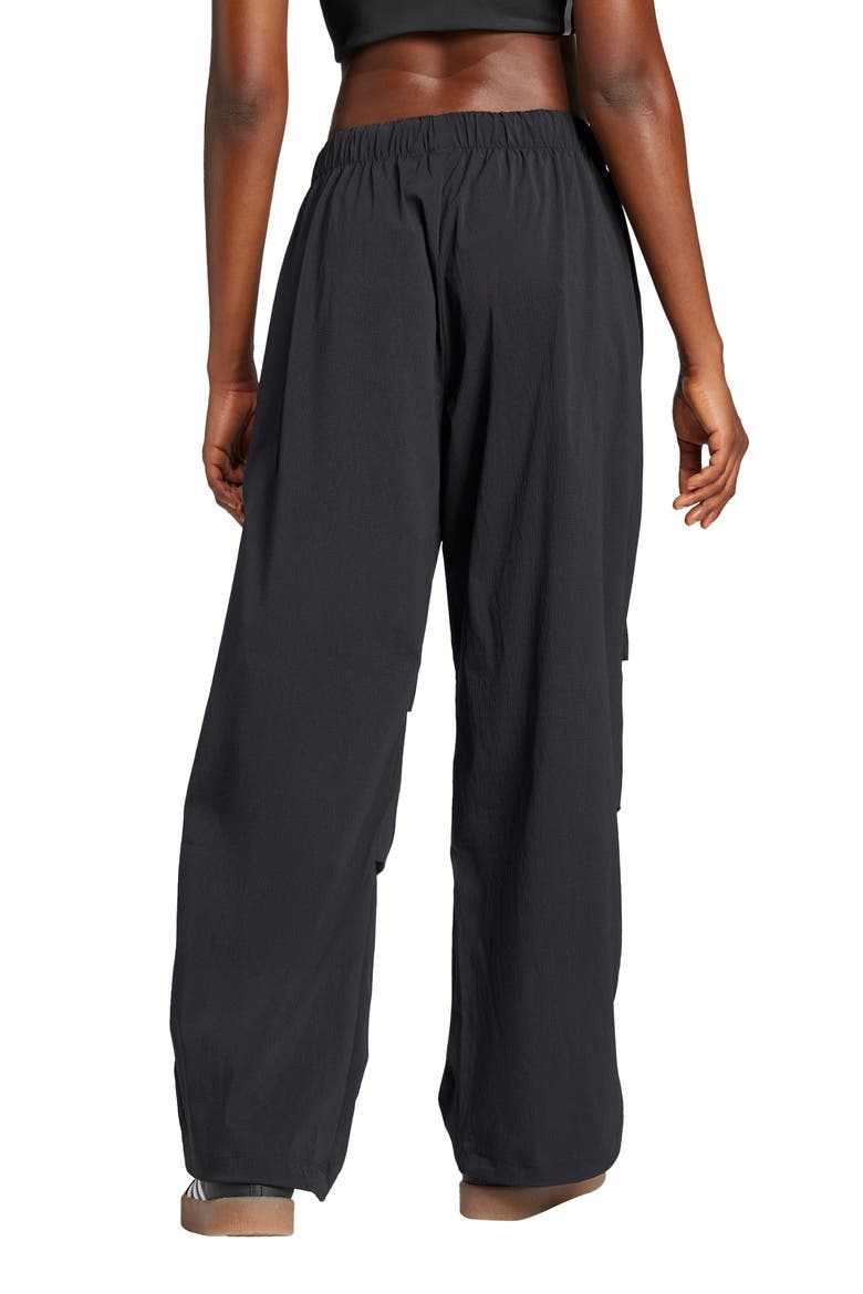 Essentials Ripstop Parachute Pants, Alternate, color, BLACK