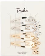 Tasha 4-Pack Cherry Snap Hair Clips